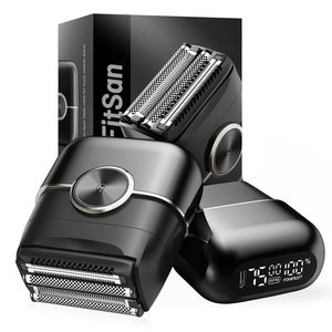 Afeitadora Eléctrica Inalámbrica para Hombre, Afeitadora de Láminas con 4 Cuchillas Flexibles, Resistente al Agua, Uso en Seco y Húmedo para Cabeza y Barba, Idioma de Funcionamiento Alemán, IPX7 - Product Image 2