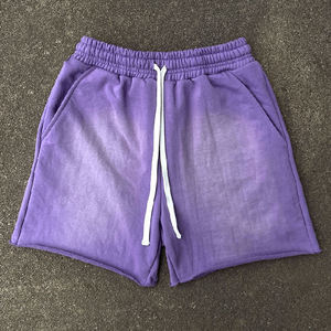 กางเกงขาสั้นผ้าฝ้ายเทอร์รี่ฟอกสีกรดแนววินเทจสำหรับผู้ชายกางเกงวิ่งสไตล์สตรีทแวร์ทรงหลวมใส่ฤดูร้อน - Product Image 6