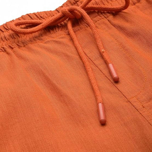 Shorts pour hommes en coton respirant, légers, taille élastique, coupe ample, style streetwear, vente en gros, personnalisables, best-sellers - Product Image 4