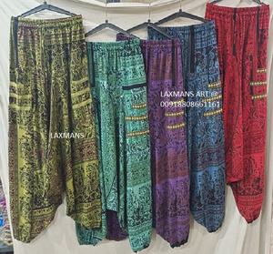 Caliente Popular nuevo modelo 2023 señoras verano moda Harem pijamas/pantalones transpirable cordón cierre longitud completa 100% algodón - Product Image 1