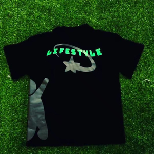 High Street Vintage Hip Hop Distressed T-Shirt Dtg imprimé graphique coton T-Shirt ourlet court hommes en détresse broderie T-Shirt - Product Image 4