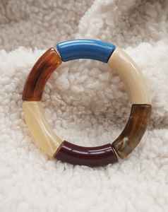 Pulseras de Cuentas de Resina de Alta Calidad, Diseño Duradero con Toque Artístico, Uso Diario, Estilo Clásico, Brazalete, Regalos de Moda - Product Image 2