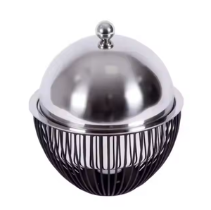 Plato de frotamiento de calidad duradera, plato de cazuela redondo, utensilios de cocina para fiesta, buffet, olla caliente para el hogar, y boda Hotel, uso de servicio de comida - Product Image 2