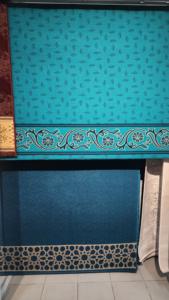 Tapis de prière Adiva pour mosquée, moderne, tissé, à motifs floraux, à poils longs, rembourré, avec support en jute, fabriqué à Gaziantep, en polyester, pour la maison - Product Image 2