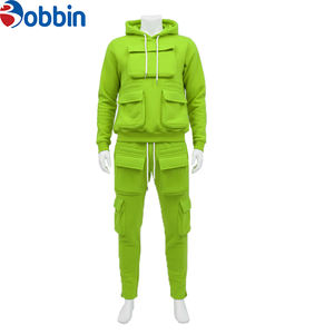 Vêtement pour homme, ensemble jogging cargo à capuche 2 pièces, logo personnalisé, décontracté, multi-poches, survêtement pour homme, nouveau survêtement pour homme, survêtement d'hiver - Product Image 6