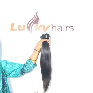 Cabello natural virgen sin procesar Paquetes rectos sedosos naturales peruanos Precio de fábrica al por mayor Cabello humano - Product Image 4