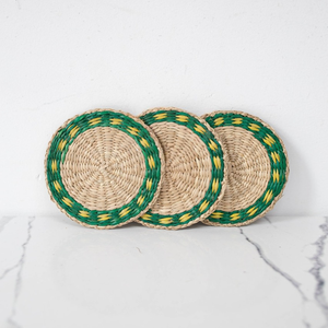 Ensemble de tapis de table en jonc de mer tissés à la main-Napperons et sous-verres écologiques pour la maison, le café ou les occasions spéciales au restaurant - Product Image 5