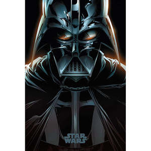 Digital Printed Star Wars <b>Poster</b> Darth Vader Comic Style Scroll Home Decor Plastic Banner - Product Image 1