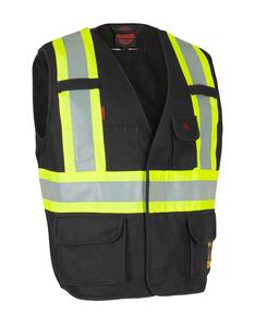 Gilet de sécurité réfléchissant personnalisé matériau en maille respirante avec haute visibilité en gros matériau durable fabriqué au Pakistan - Product Image 1