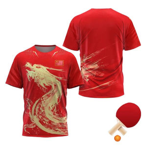 Camiseta gráfica de tenis de mesa Dragon para hombre, ropa de moda, camiseta deportiva de bádminton, camiseta de ping pong, camisetas de gimnasio y Fitness - Product Image 3