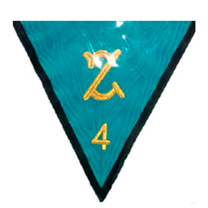 Costume maçonnique brodé personnalisé de qualité supérieure Rite écossais Memphis Misraim Officiers Collier Ensemble de 12 colliers avec dos - Product Image 5