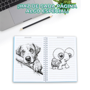 Quaderno Coreano Formato A5 a Righe con 5 Scomparti, Rilegatura a Spirale, Stile Stampato, Ideale come Regalo, Confezionato in Scatola - Product Image 6