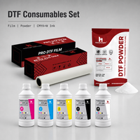 Imprimante DTF automatique 60 cm avec 2 têtes I3200 A1, machine intégrée de secouage et séchage de poudre pour l'impression textile personnalisée sur T-shirts