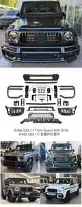 2025 G WAGON W465 G63 Guarda Frontal para G Classe W465 G63 Front <span class=keywords><strong>Bull</strong></span> bar Guarda Frontal Preto Brilhante para G63 W465 AUTO PEÇAS - Product Image 2