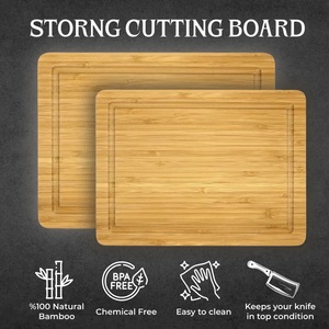 Planche à découper en bois de bambou Ramadan Mubarak étoile gravée personnalisée avec le nom de la famille Durable écologique Planche de service - Product Image 3