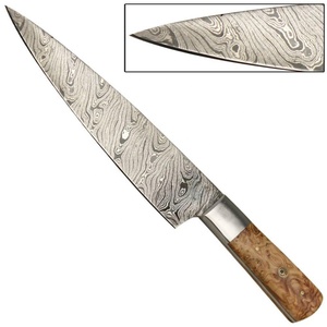 Venta al por mayor Top Mejor Alta Calidad Diferentes Tipos Cuchillo Carbono Cocina Damasco Chef Cuchillo Mango de Madera para los hombres - Product Image 6