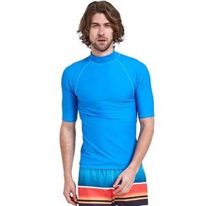 T-shirt de bain Rash Guard pour homme, Upf Snorkeling Swimming Surfing Tops Diving T-shirt à manches courtes Sun Tee Adult Youth - Product Image 1