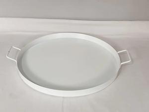 Bandeja Redonda de Metal con Asas para Suministros de Restaurantes y Hoteles Comerciales, Precio al por Mayor, Color Personalizado, Bandeja Decorativa de Hierro de Lujo - Product Image 4