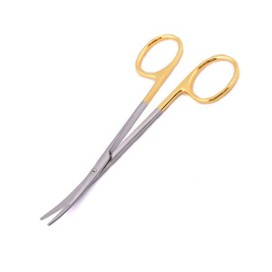 Tijeras de disección METZENBAUM SUPERCUT, corte de onda curva de medio oro, Roma, 145mm, 5 34 pulgadas, tijeras quirúrgicas - Product Image 4