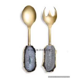 High Demanding Gold Plated Attractive Look Designer <b>Heavy</b> <b>Duty</b> Metal Made Spoon Home And Hotel Flatware Supplies From India - Product Image 5
