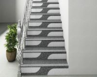 Carrelage en porcelaine pour marche d'escalier 120x30, carrelage en porcelaine intégré moderne pour marches d'escalier, antidérapant, résistant à l'usure