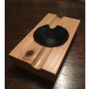 Premium Natural Wooden <b>Ashtray</b> Custom Engraved Wood Cigarette <b>Ashtray</b> Customized Color/Size/Packing American Style Desktop - Product Image 6