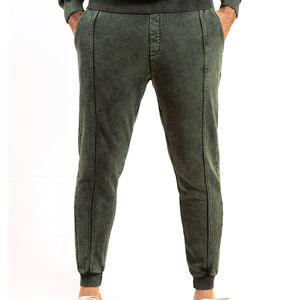 Survêtement vintage personnalisé avec logo, fermeture éclair, délavage acide, sweat-shirt et pantalon de survêtement à jambe droite évasée, survêtement OEM - Product Image 4