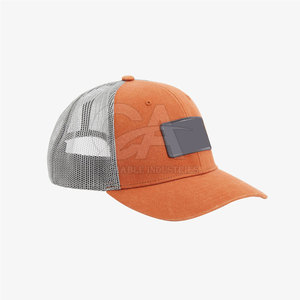 Quantité minimale de commande bas Chapeaux de camionneur Logo personnalisé Chapeaux de camionneur universels Casquette de camionneur en coton uni avec logo personnalisé - Product Image 2