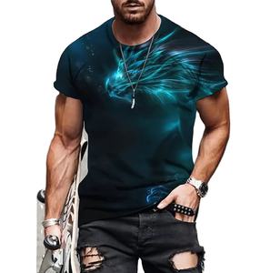 T-shirts pour hommes en tissu éponge, demi-manches, vêtements d'été, écologiques, tendance, respirants, confortables et élégants, OEM - Product Image 6