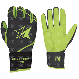 Meilleurs gants de frappeur de baseball pour hommes Logo personnalisé en cuir et PU Gants de frappeur de baseball à vendre - Product Image 4