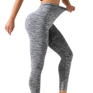 กางเกงโยคะสำหรับผู้หญิง เอวยืดหยุ่น รับผลิตแบบ OEM บริการสกรีนโลโก้และออกแบบตามสั่ง - Product Image 4