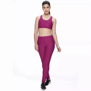 Servicio OEM ODM, Ropa Deportiva de Alta Calidad para Mujer, Conjunto de Yoga Transpirable y Cómodo con Logotipo Personalizado, Pantalones Cortos con Estampado Sólido - Product Image 1
