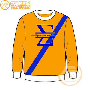 Sigma เสื้อสเวตเชิ้ตผ้าฟลีซผ้าฝ้ายคอตตอนลายแกมม่า Rho ปักแบบสวมหัวเสื้อแจ็คเก็ตสตรีสไตล์กรีกตามสั่ง - Product Image 3