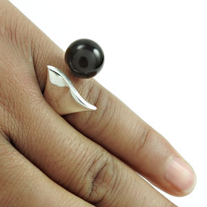 Design classique bijoux décontractés 925 argent Sterling naturel Quartz fumé pierre précieuse Unique Designer bague bijoux faits à la main pour femme - Product Image 3