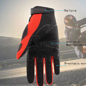 2024 Design cuir souple doigt complet moto gants de course respirant Protection des mains pour les Sports de plein air - Product Image 4