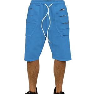 Venta al por mayor de pantalones cortos de sudor para hombres ropa de entrenamiento de gimnasio para hombres pantalones cortos para correr 100% algodón francés Terry Jogger corto con cordón - Product Image 1