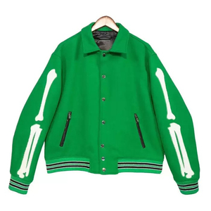 Vente en gros veste universitaire personnalisée OEM veste Letterman vêtements de sport fournisseur en usine pour hommes femmes jeunes école collège - Product Image 1