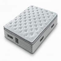 Matelas enroulable orthopédique de luxe à ressorts ensachés et surmatelas compressé, taille personnalisée, pour chambre moderne et usage en camping