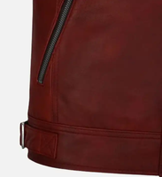 Veste de moto pour homme en cuir véritable de haute qualité, sur mesure, imperméable, respirante, grande taille, fabriquée au Pakistan
