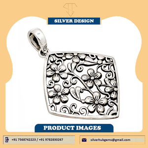 Colgante bohemio de Plata de Ley 925 bordado a mano, joyería de estilo turco, indio antiguo - Product Image 6