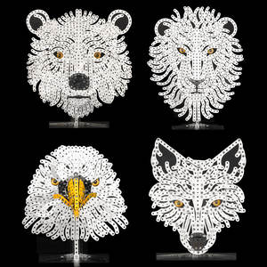 <span class=keywords><strong>Puzzle</strong></span> <span class=keywords><strong>mécanique</strong></span> en <span class=keywords><strong>métal</strong></span> <span class=keywords><strong>3D</strong></span>, tête d'aigle miniature, en acier inoxydable, jouet artisanal, blocs de construction pour enfant - Product Image 1