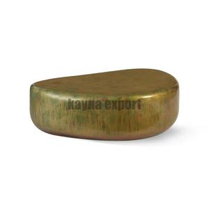 Mesa de Centro Moderna de Aluminio con Acabado Plateado Estilo Panal de Abeja con Almacenamiento para Sala de Estar - Product Image 2