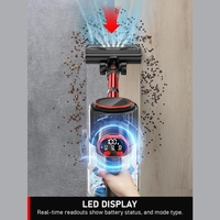 Aspirateur Cyclonique Sans Fil Léger et Portable à Faible Bruit pour Nettoyage en Profondeur Maison & Voiture, Conception Anti-Emmêlement