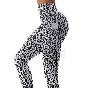 Customized Quick Dry Women's Fitness <b>Leggings</b> Stretchable XL Pants With Seamless Print <b>Pattern</b> for Online Sale - Product Image 3