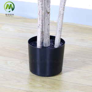 Brazil cây sắt nhân tạo nhà máy màu xanh lá cây cho Aquarium trang trí cây nhựa với xi măng nồi trên bán - Product Image 5