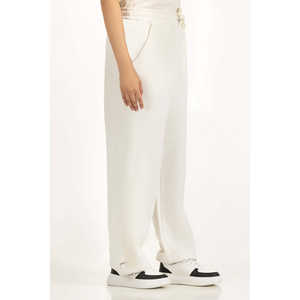 กางเกงขายาวลำลองทรงจ็อกเกอร์สำหรับฤดูใบไม้ร่วง รุ่น WM-TRC-WS25-005A เอวสูง ขากว้าง ผ้าเทอร์รี่ - Product Image 5