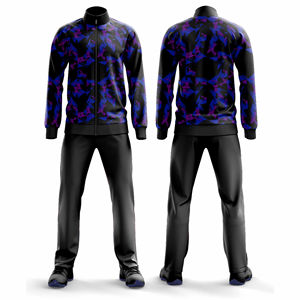 Custom Professional Full <b>Zip</b> Hooded Sportswear Set Jacket <b>Trouser</b> Women Men Teamwear Training Suit Printed Solid Lightweight - Product Image 6