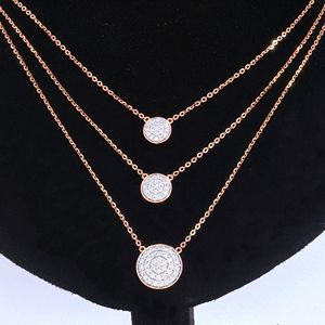 Collier de créateur avec chaîne en diamants ronds - Product Image 1