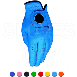 Gants de golf en cuir Cabretta pour hommes, très recommandés, nouveau design, logo personnalisé, gants de golf respirants en peau de mouton et cuir véritable - Product Image 2