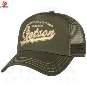 High Quality Wholesale Custom Embroidery Logo 5 Panel Foam Mesh <b>Thermal</b> Transfer Printing Trucker Caps <b>Hats</b> - Product Image 5
